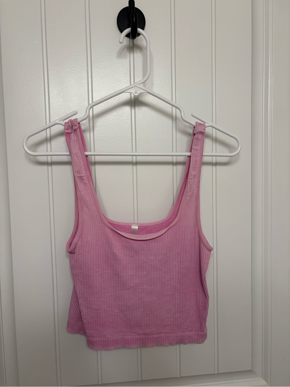 Nikibiki Ribbed Pink Cropped Tank